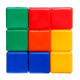Кубики детские, пластиковые, цветные, 9 штук, 6×6 см
