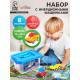 Набор игровой «Город», 8 инерционных машинок, с дорожными знаками и игровым полем