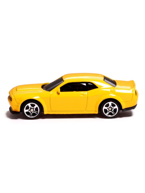 Машина металлическая DODGE CHALLENGER SRT DEMON, 1:64, цвет жёлтый