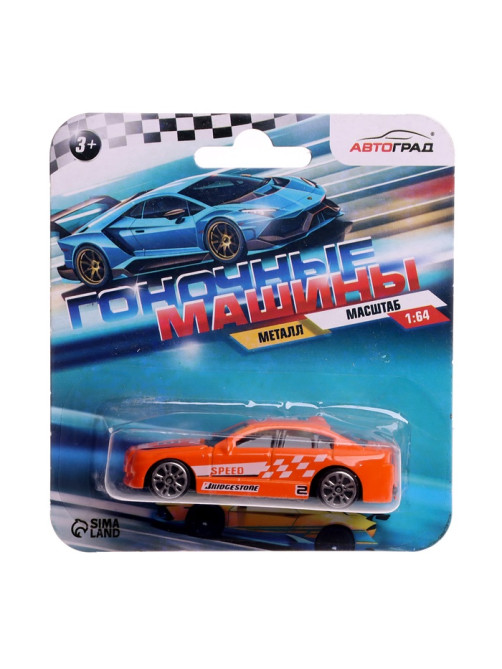 Машинка металлическая, масштаб 1:64, цвет МИКС, на блистере