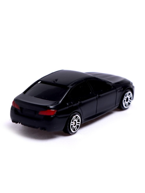 Машина металлическая BMW M5, 1:64, цвет черный матовый