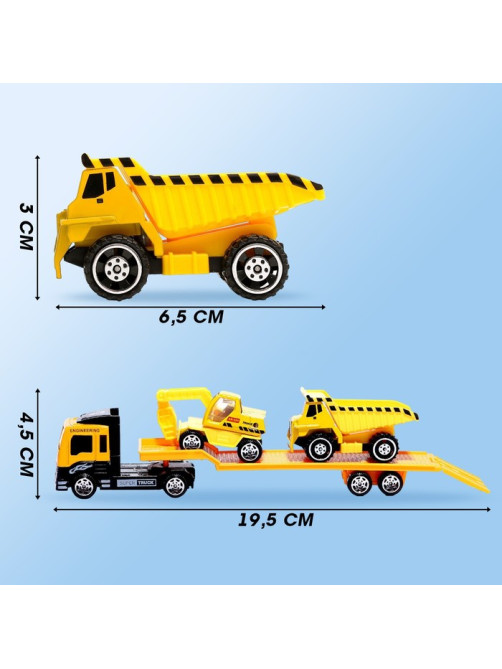 Машинка металлическая «Строительный автовоз», масштаб 1:64, МИКС