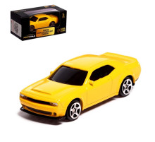 Машина металлическая DODGE CHALLENGER SRT DEMON, 1:64, цвет жёлтый