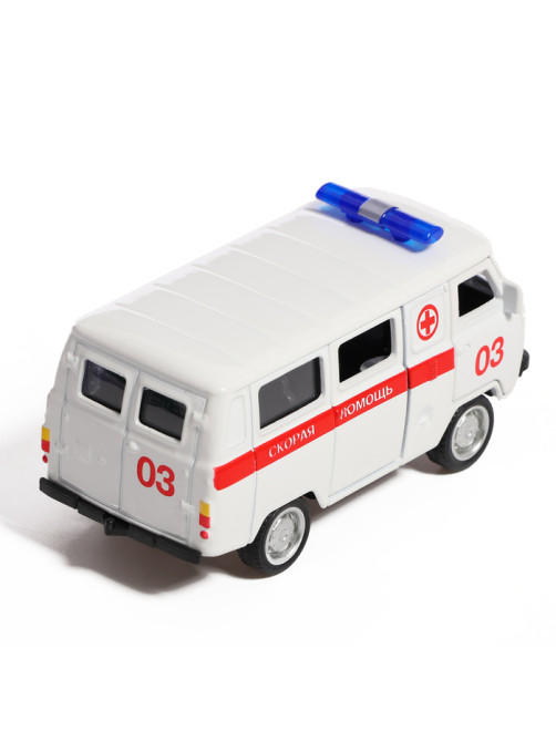 Машина металлическая «УАЗ-3962. Скорая помощь», инерция, 1:43
