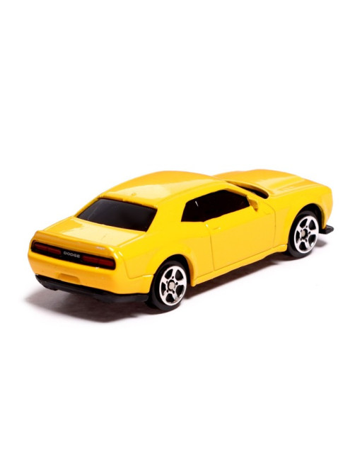 Машина металлическая DODGE CHALLENGER SRT DEMON, 1:64, цвет жёлтый