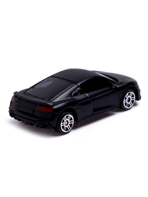 Машина металлическая AUDI R8 COUPE, 1:64, цвет черный матовый