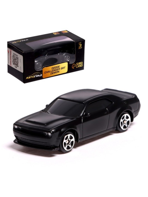 Машина металлическая DODGE CHALLENGER SRT DEMON, 1:64, цвет чёрный