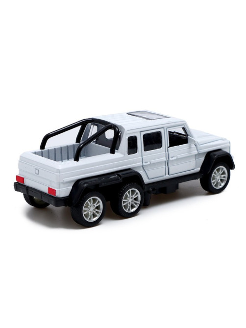 Машинка металлическая «Джип 6×6», 1:32, инерция, цвет белый