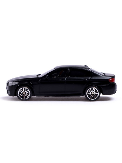 Машина металлическая BMW M5, 1:64, цвет черный матовый