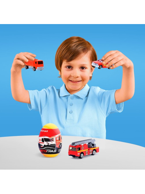 Машинка металлическая в яйце «Спецслужбы», масштаб 1:64, МИКС