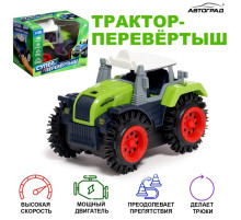 Трактор-перёвертыш «Хозяин фермы», работает от батареек, цвет зелёный