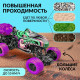 Машинка на пульте управления MONSTER, 1:16, эффект дыма, световые эффекты, работает от аккумулятора, цвет зелёный
