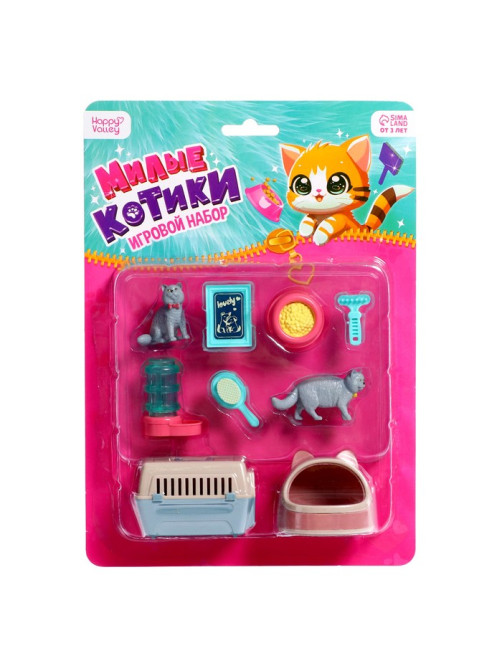 Игровой набор «Милые котики», МИКС