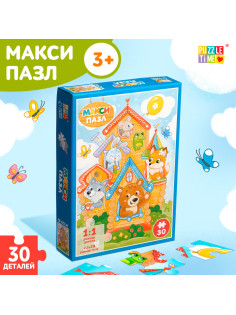 Макси-пазлы «Теремок», 30 деталей