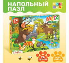 Мега-пазл «Лесные жители», 24 детали
