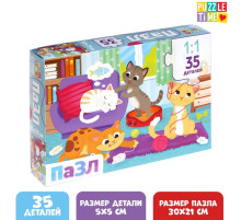 Пазл «Кошачий мир», 35 деталей