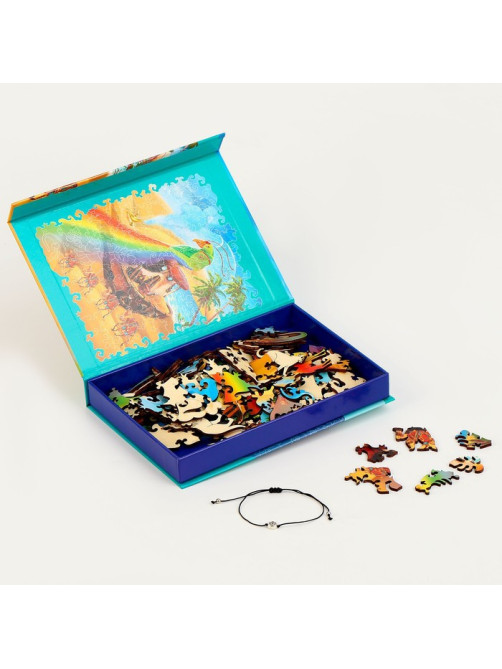 Пазлы фигурные Puzzle «Призрачный мираж» с кулоном на руку, 126 деталей
