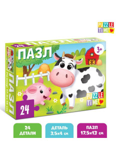 Пазл «На ферме», 24 элемента