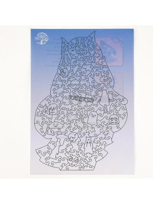 Пазлы фигурные Puzzle «Аниме девушка», 155 деталей