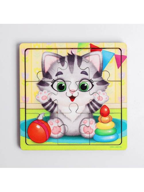 Пазл «Котёнок», 9 деталей