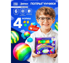 Набор для опытов «Попрыгунчики», 4 формы, 6 цветов