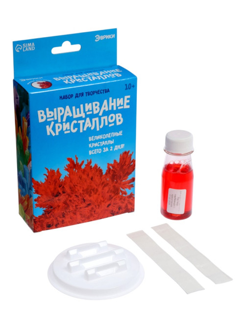 Выращивание кристаллов «Опыты. Лучистый кристалл», цвет красный