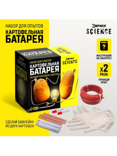 Набор для опытов «Картофельная батарейка»