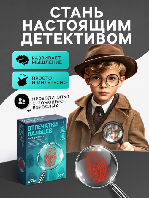 Набор для опытов «Отпечатки пальцев»