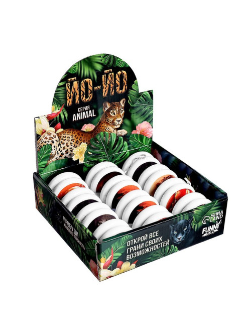 Йо-Йо Funny toys «Животные», световой, МИКС, в шоубоксе