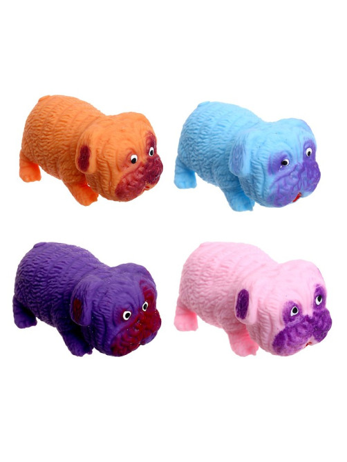Мялка антистресс тянучка Funny toys «Собака», с песком, в шоубоксе, МИКС