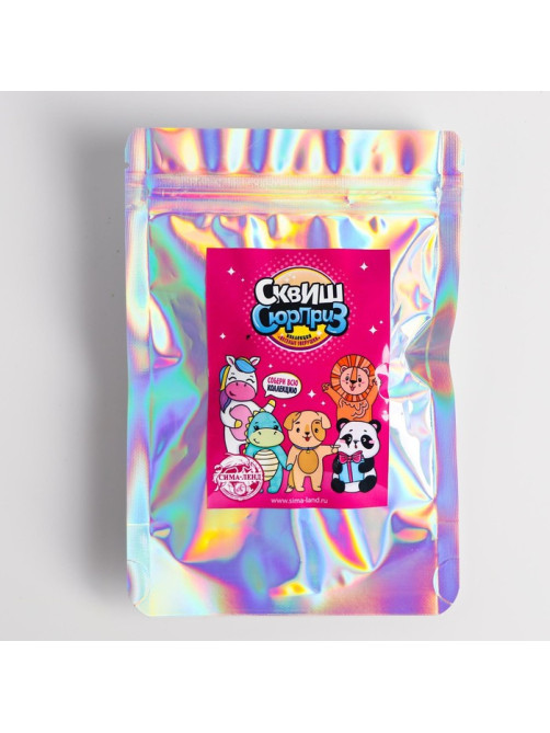Сквиш сюрприз Funny toys «Весёлые зверушки», коллекция, в пакете