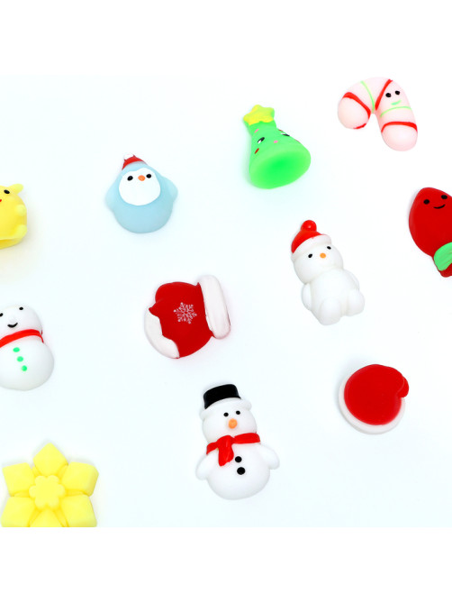 Антистресс сквиш мялка Funny toys «Новый год», в 1 банке 20 мялок, МИКС