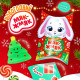 Антистресс игрушка - сюрприз Funny toys «Новогодний Мяк-жмяк», МИКС, мялка с наклейками