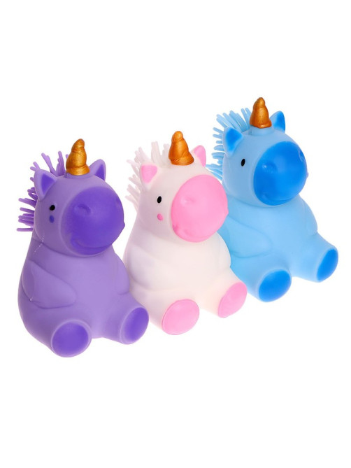 Антистресс сквиш мялка Funny toys «Единорожка», с пастой, в шоубоксе, МИКС