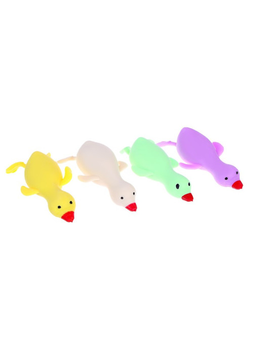 Мялка антистресс тянучка Funny toys «Гусь», с песком, в шоубоксе, МИКС