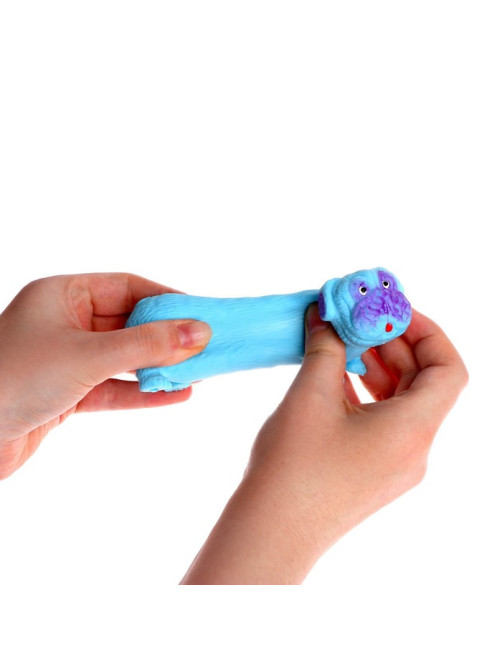 Мялка антистресс тянучка Funny toys «Собака», с песком, в шоубоксе, МИКС