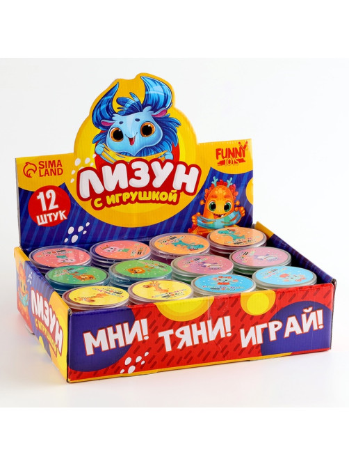 Лизун - слайм Funny toys «Пауки», МИКС
