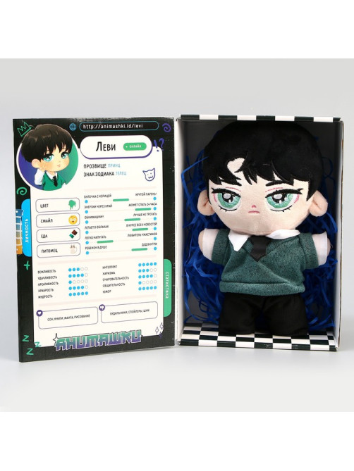 Кукла мягкая Milo toys «Леви», 22 см