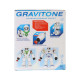 Робот GRAVITONE, свет, звук, стреляет, на батарейках, русская озвучка, цвет синий