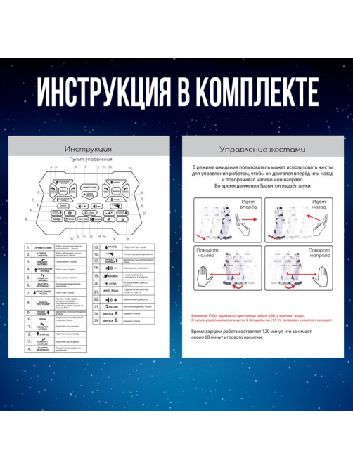 Робот на пульте управления IQ BOT GRAVITONE, радиоуправление, интерактивный, русское озвучивание, цвет красный