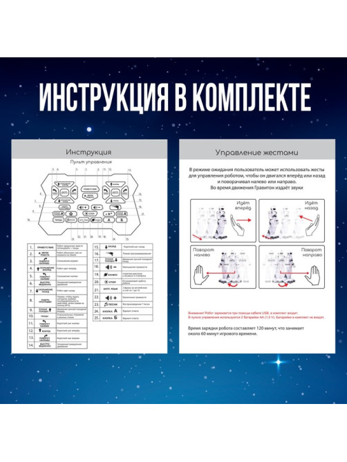 Робот на пульте управления IQ BOT GRAVITONE, радиоуправление, интерактивный, русское озвучивание, цвет серый