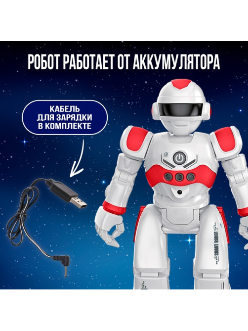 Робот на пульте управления IQ BOT GRAVITONE, радиоуправление, интерактивный, русское озвучивание, цвет красный