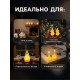 Светодиодная фигура «Снежинка» 7×8.5×8 см, пластик, от батареек AG13×3, свечение тёплое белое