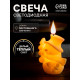 Светодиодная фигура «Снеговик» 7×12.5×5.5 см, пластик, от батареек AG13×3, свечение тёплое белое