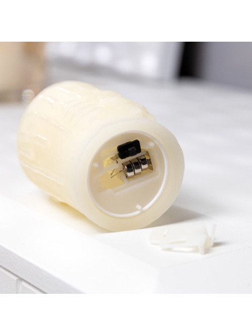 Светодиодная фигура «Свеча» 4.5×7.5×4.5 см, пластик, от батареек AG13×3, свечение тёплое белое