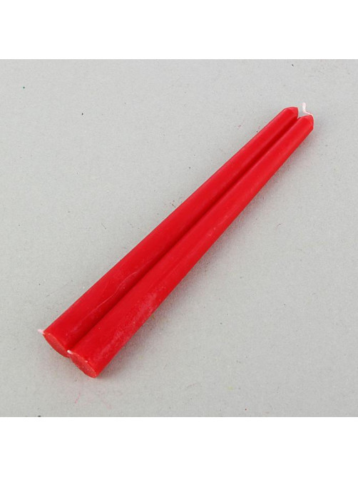 Набор свечей античных, 2.2×25 см, лакированная 2 шт., красный