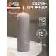 Свеча - цилиндр, 4×12 см, 15 ч, дымка