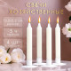 Набор свечей хозяйственных, 2.2×15.5 см, 6 ч, 60 г, 4 шт.