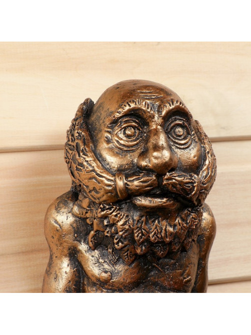 Крючок декоративный «Дед в полотенце», настенная ключница, 34.5×22×12.5 см