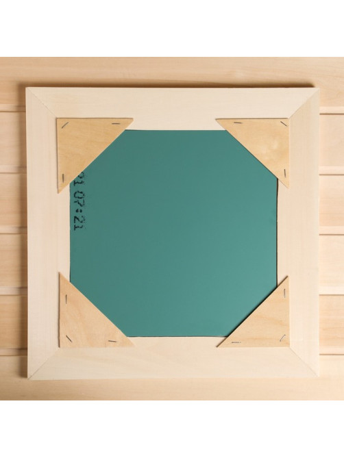 Зеркало «Май», 42×42 см, в деревянной раме, полотно 28×28 см